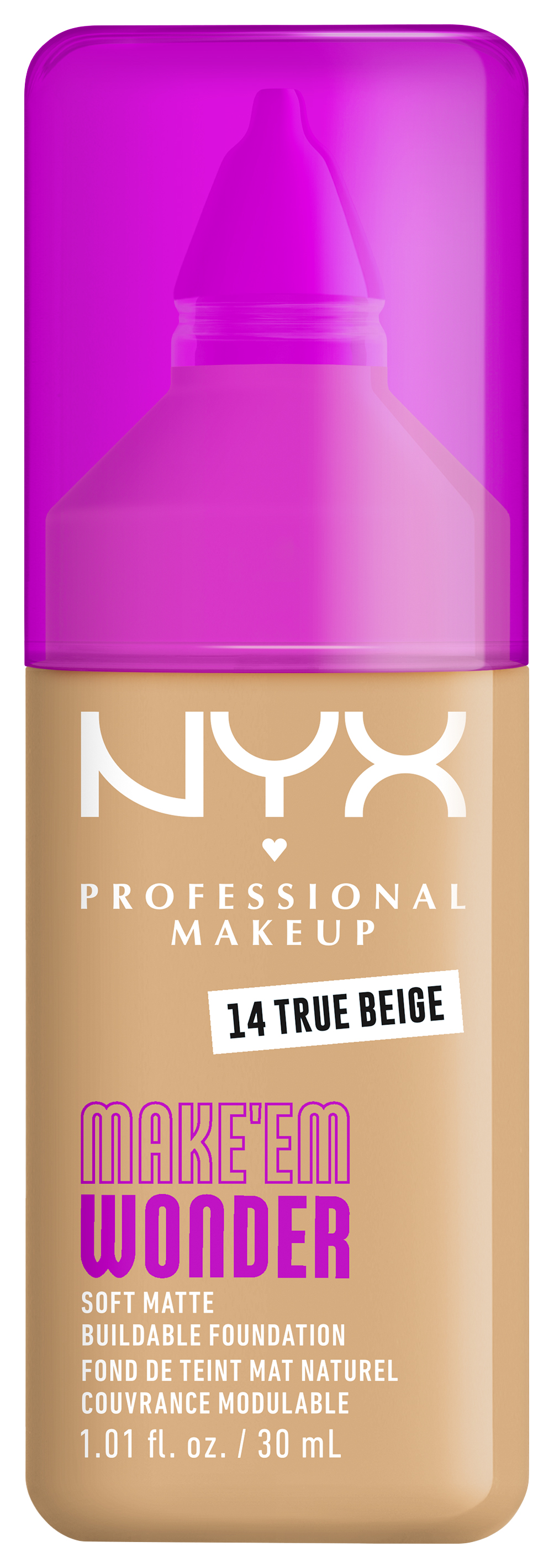 Nyx Professional Makeup Make 'em Wonder - Foundation 14 True Beige 30ml