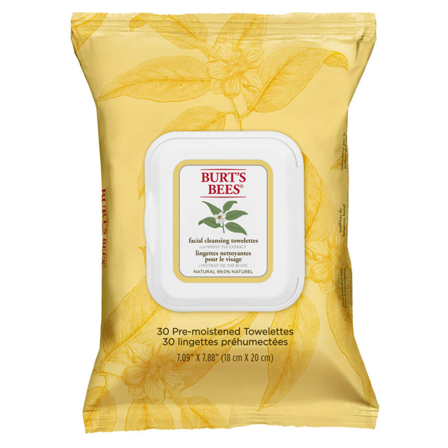 Burt's Bees - Facial Cleansing Towelettes White Tea 30x