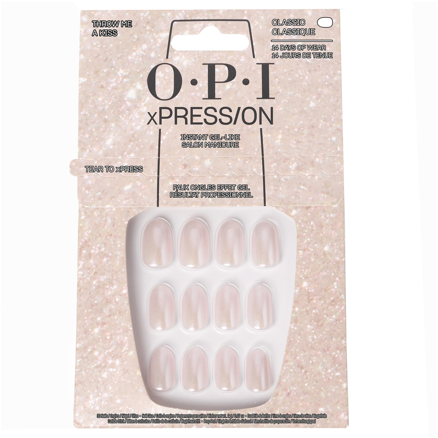 Opi Xpress/On – Throw Me A Kiss Press-On Nails 1x