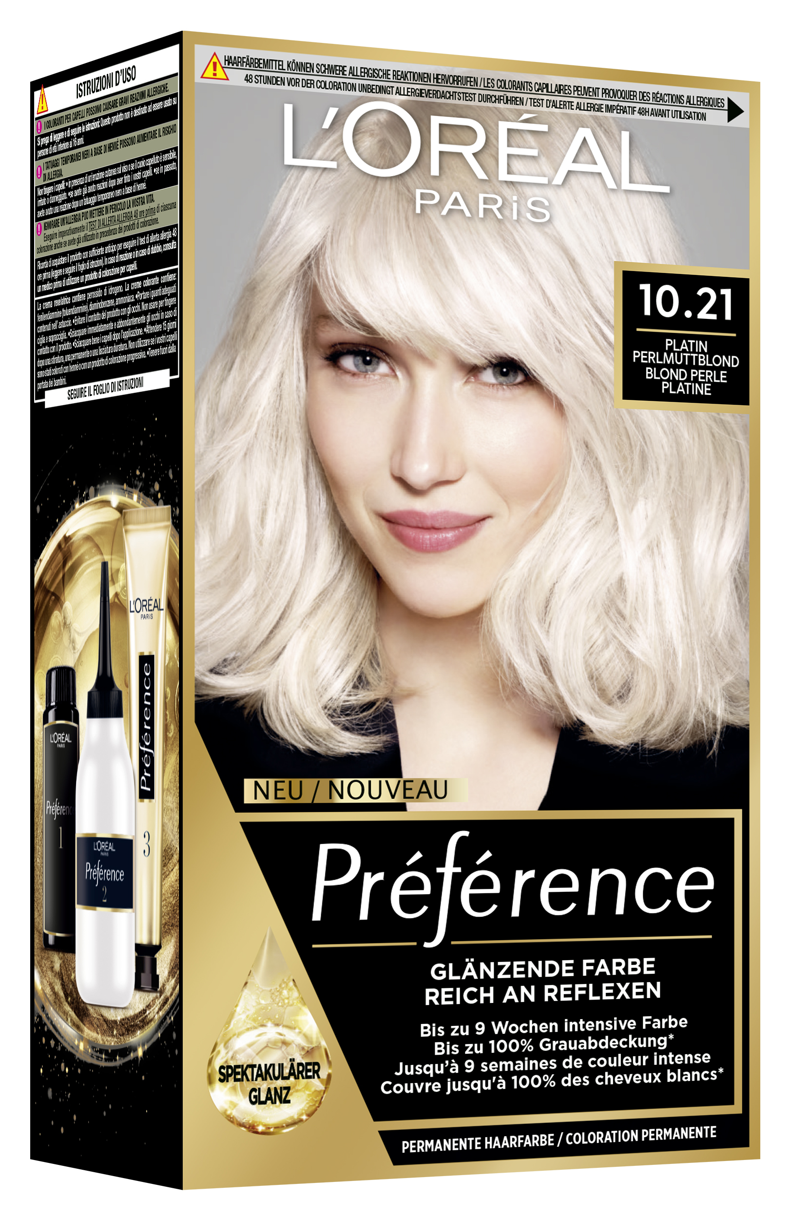 L’oréal Paris L’oreal Preference – Préférence 10.21 Platin Perlmuttblond 1x