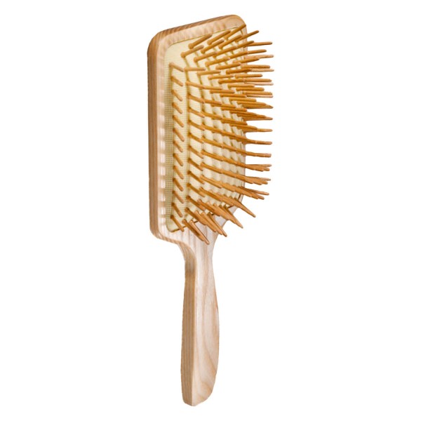 Image of Trisa Hair Care - Natural Brilliance Antistatic & Massage Paddle Holzstifte
