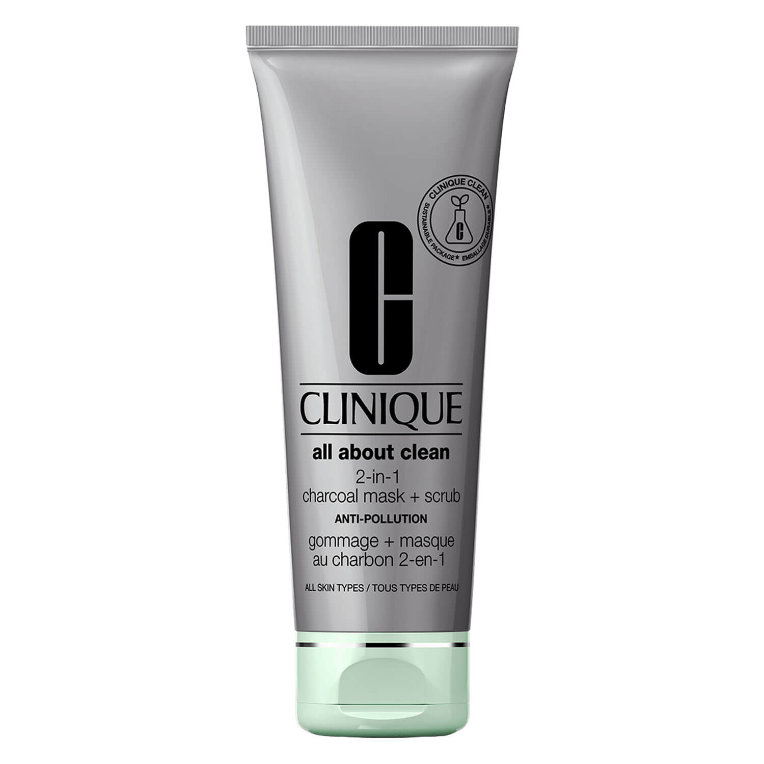 Clinique All About Clean - Charcoal Mask + Scrub Anti-Pollution 100ml