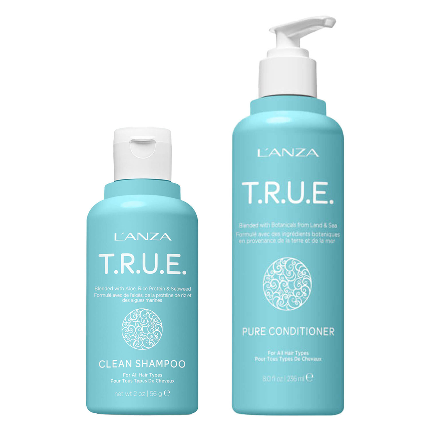 L’anza T.R.U.E. – Clean Shampoo & Pure Conditioner Set