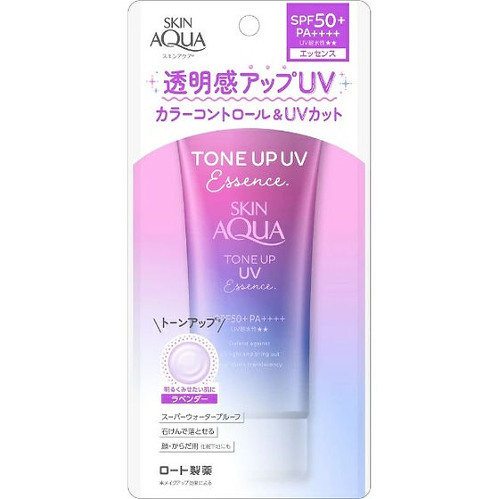 Rohto Pharmaceutical – Skin Aqua Tone Up Uv Essence Sunscreen, Spf 50+ / Pa++++ Color Control 80g