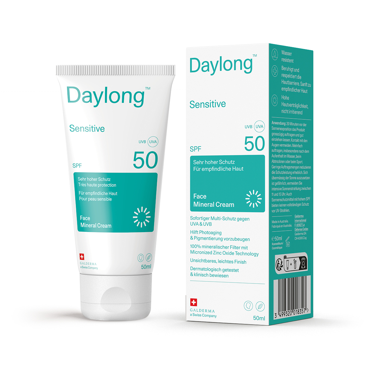Daylong Sensitive - Sensitive Face  Mineral Cream Spf 50 50ml