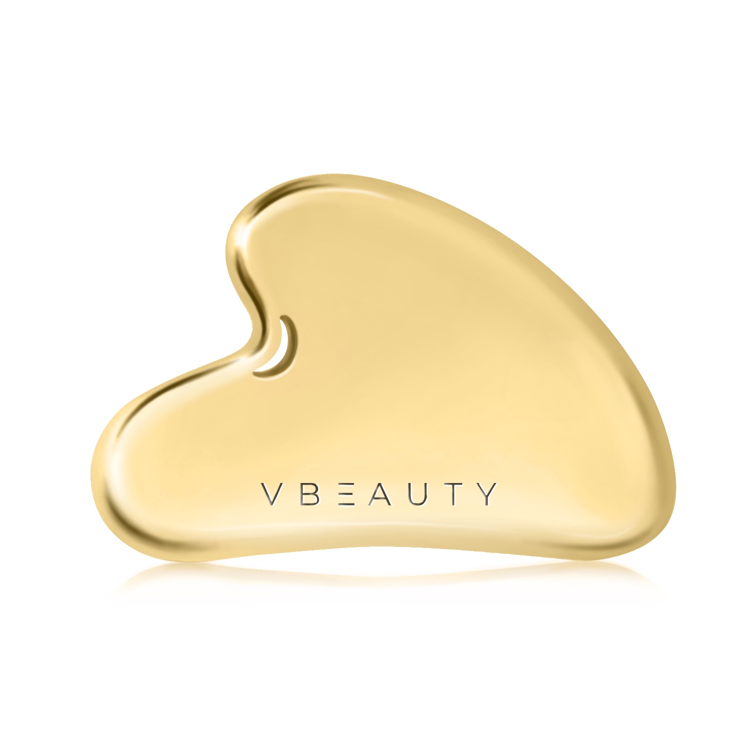 Vbeauty Tools - Gua Sha Edelstahl Gold 1x