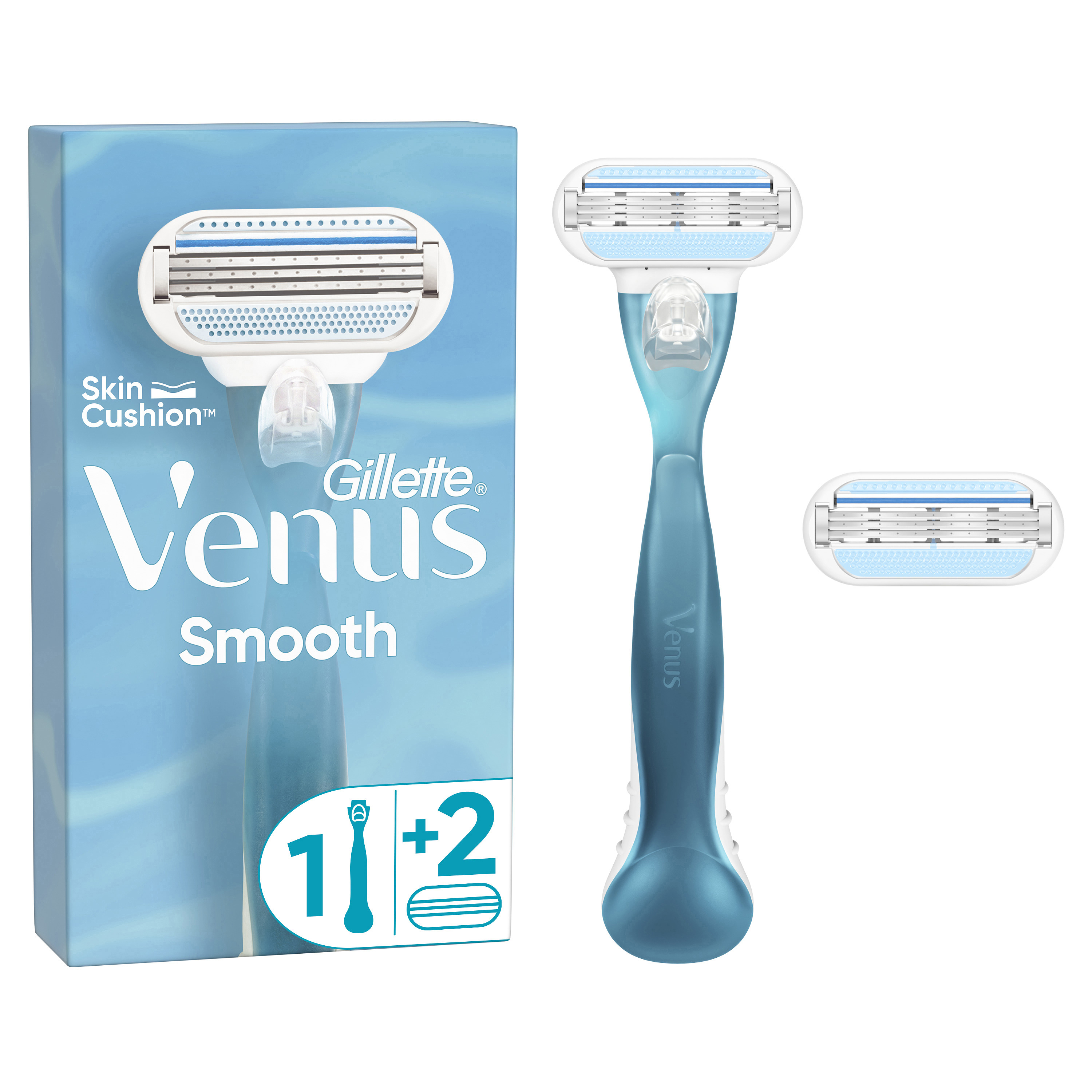 Gillette Venus Gillette - Venus Smooth Rasierapparat Mit 2 Klingen 1stk
