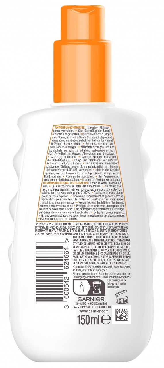 Ambre Solaire - Hydra Protect+ Sonnenschutz-spray 24h Lsf 50