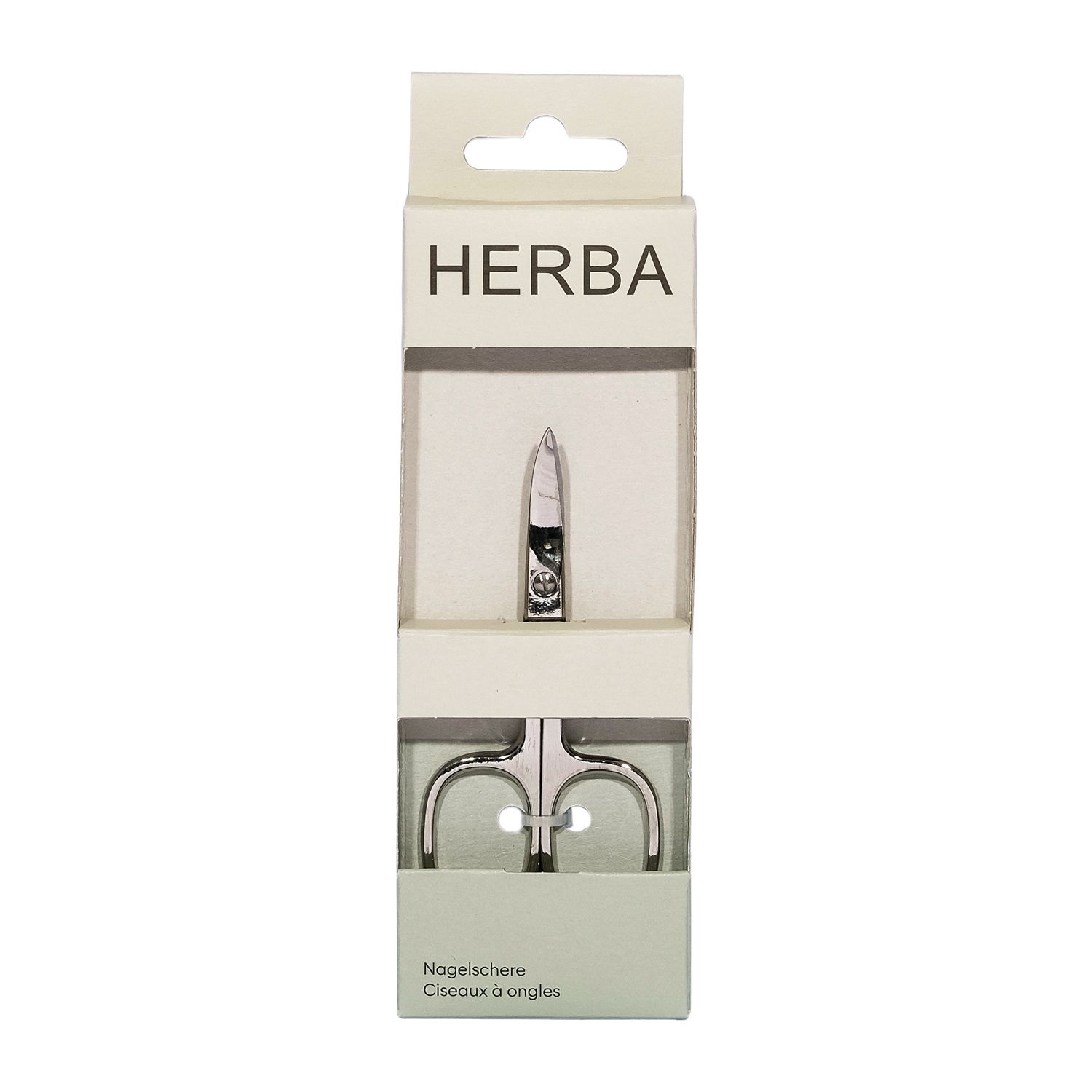 Herba – Nagelschere, Vernickelt Gebogen 1stk