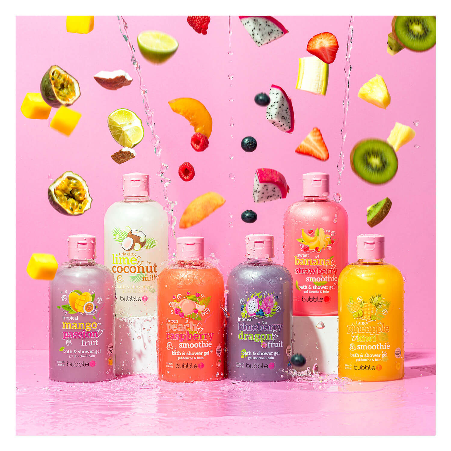 bubble t Bath & Shower Gel Banana & Strawberry PerfectHair.ch