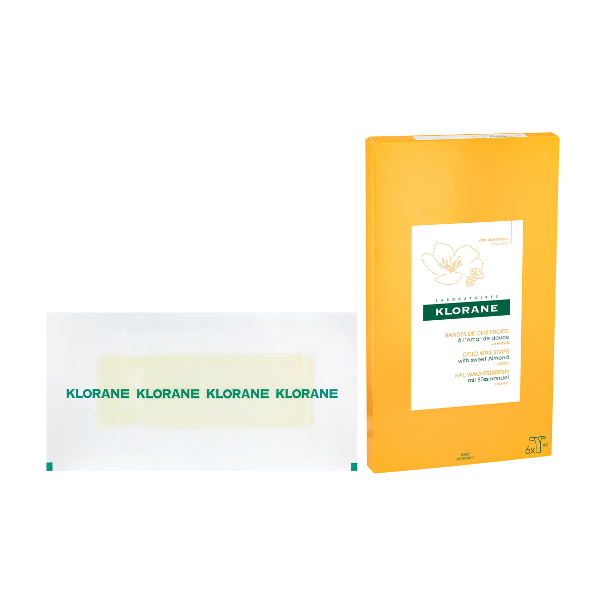 Klorane Body - Kaltwachsstreifen Mit Süssmandel – Beine 1x