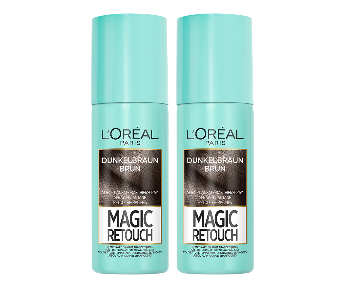L'oréal Paris Loréal Magic Retouch - Permanent Dunkelbraun Duo 2x 27ml