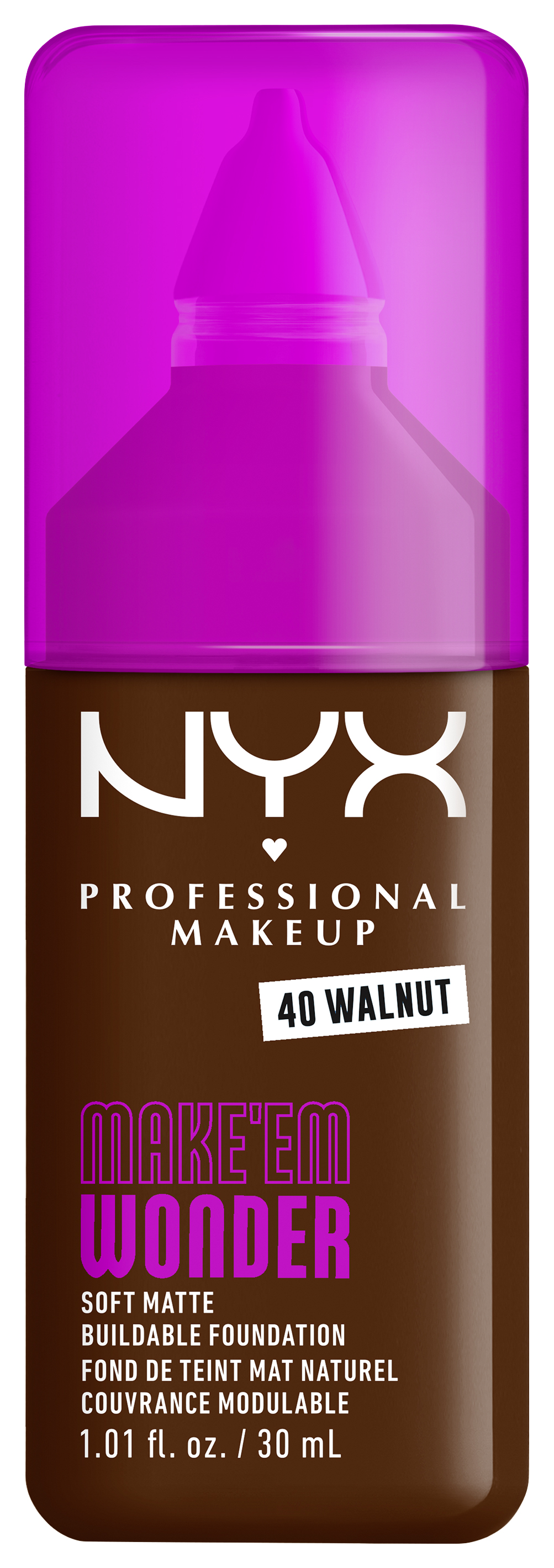 Nyx Professional Makeup Make 'em Wonder - Foundation 39 Walnut 30ml