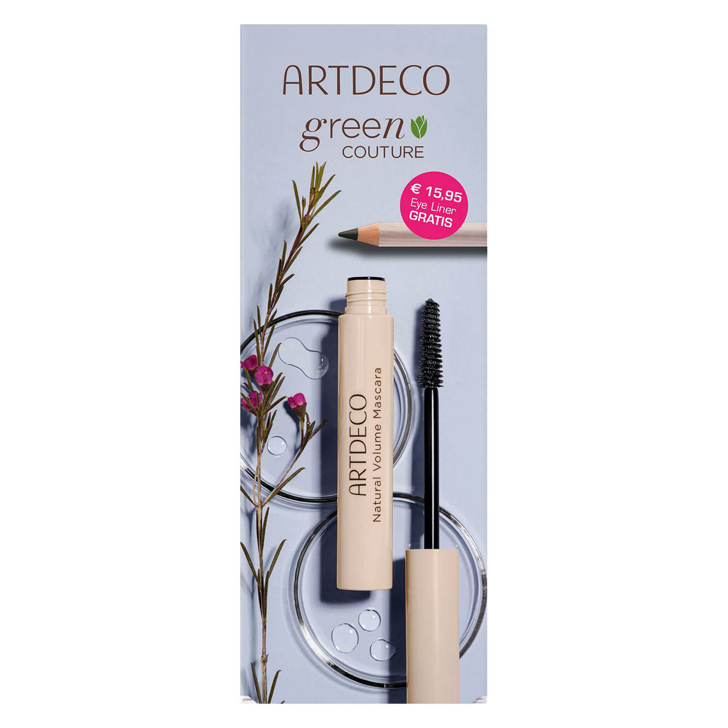 Green Couture By Artdeco Green Couture - Natural Volume Mascara & Smooth Eyeliner Set
