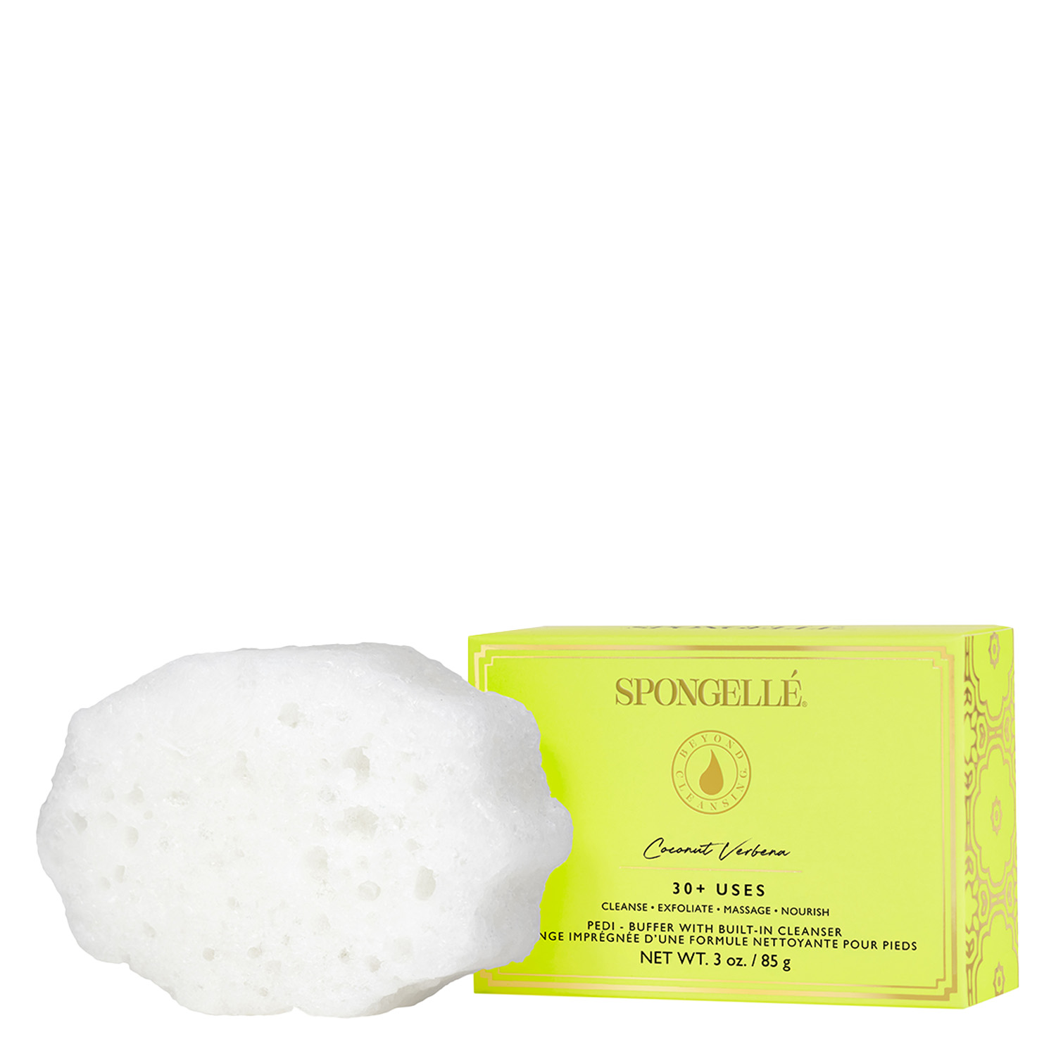 Spongellé Pedi-Buffer – Coconut Verbena 85g