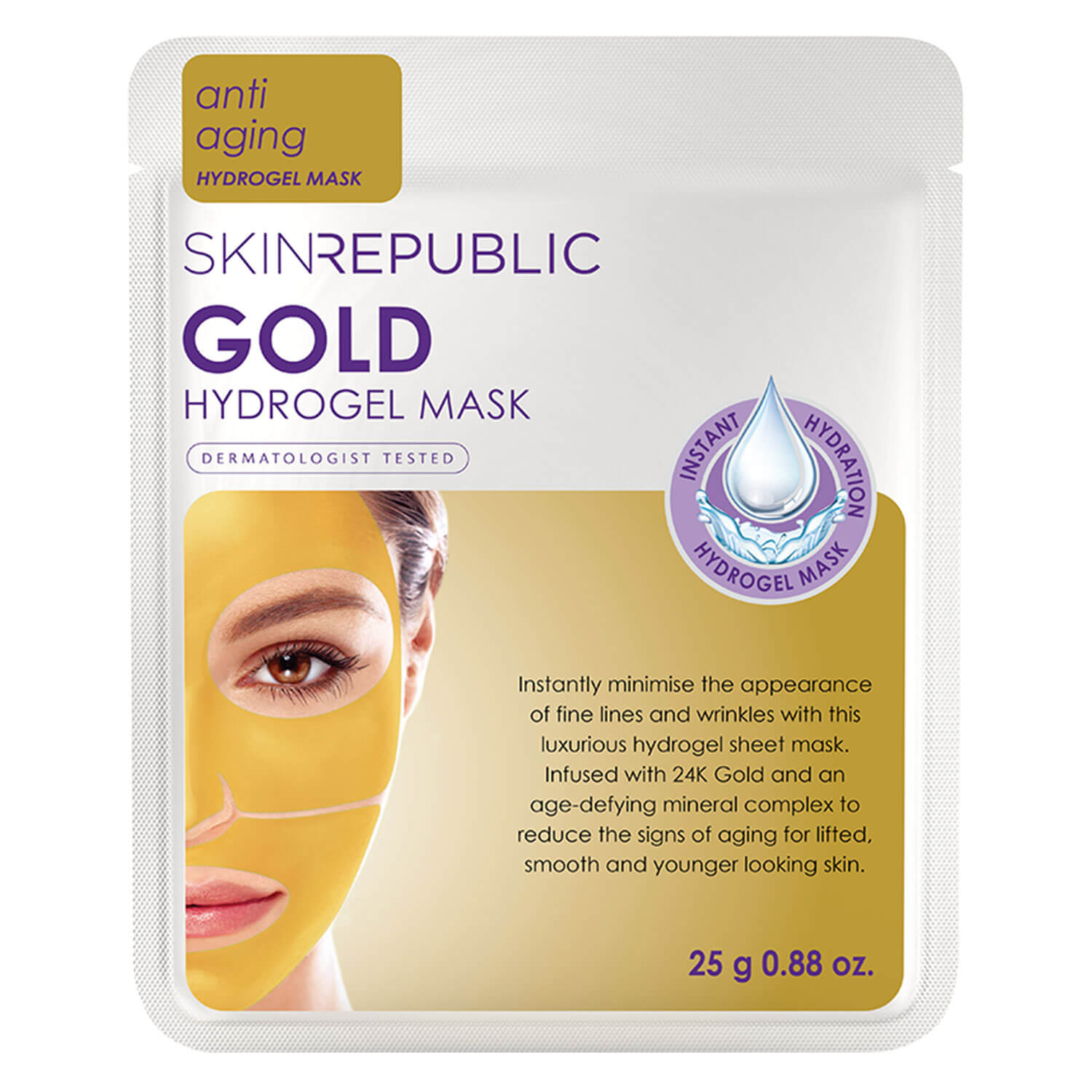 Skin Republic – Gold Hydrogel Face Mask