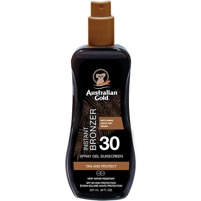 Australian Gold – Spf 30 Spray Gel Mit Bronzer 100ml