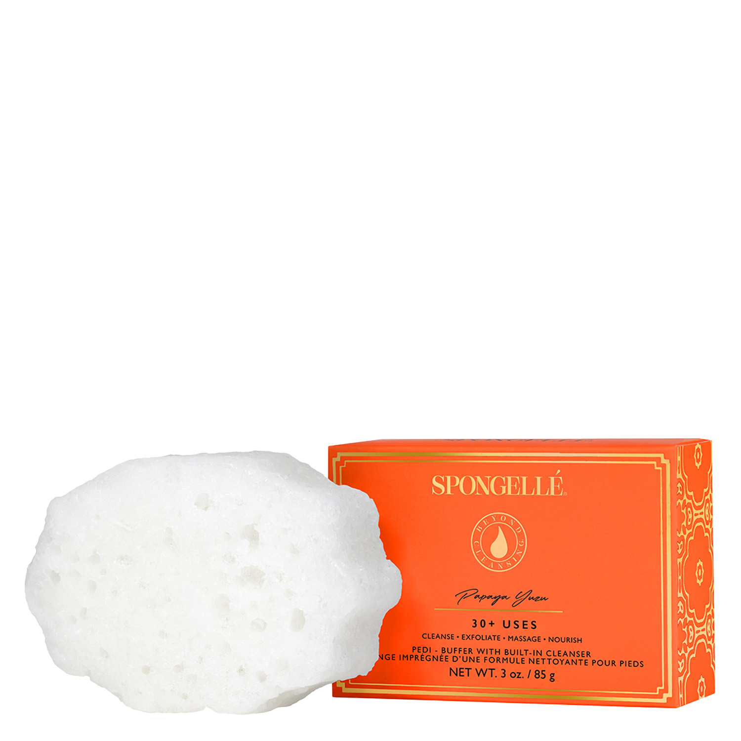 Spongellé Pedi-Buffer – Papaya Yuzu 85g