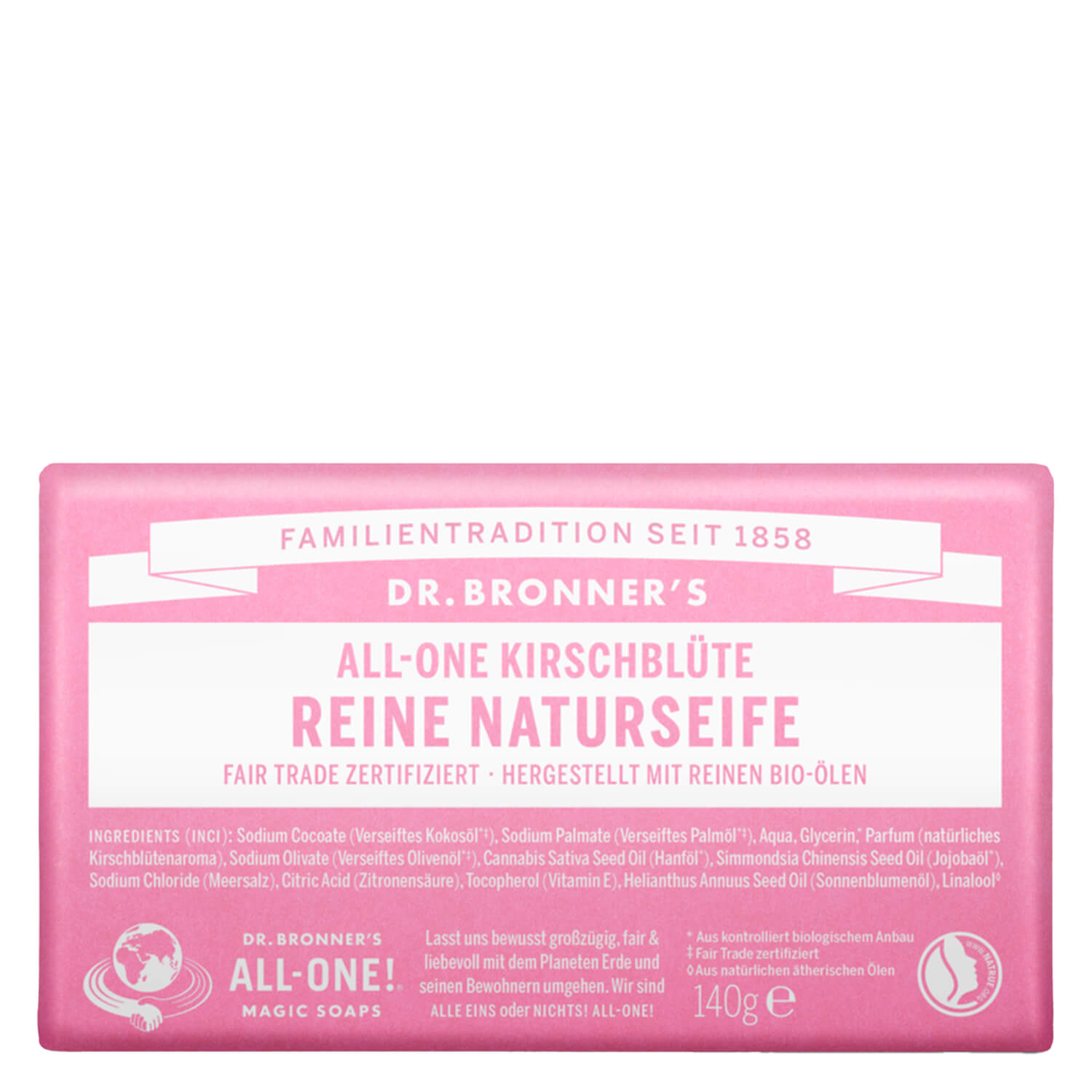 Dr. Bronner’s – Naturseife Cherry Blossom 140g