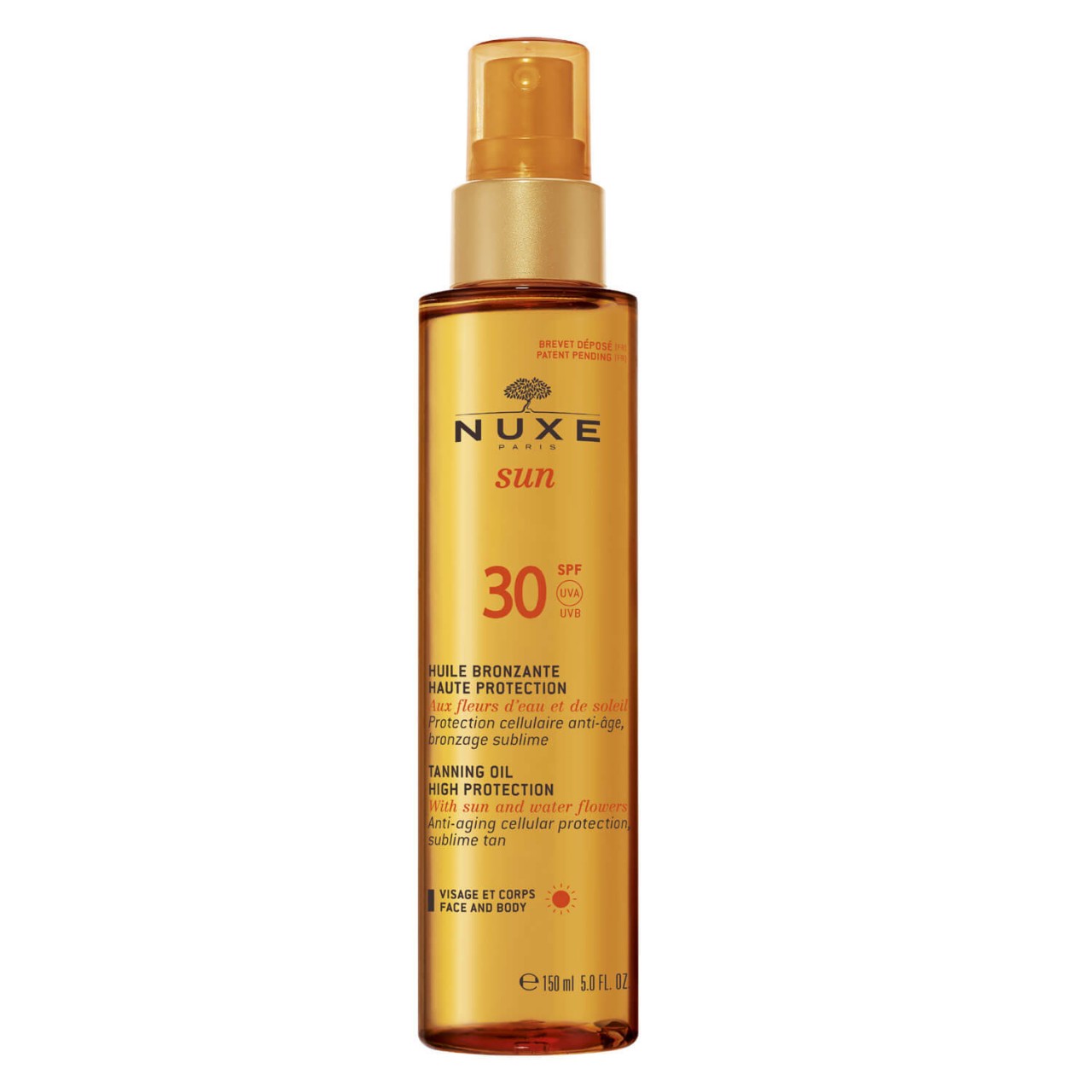 Nuxe Sun - Huile Bronzante Visage et Corps SPF30