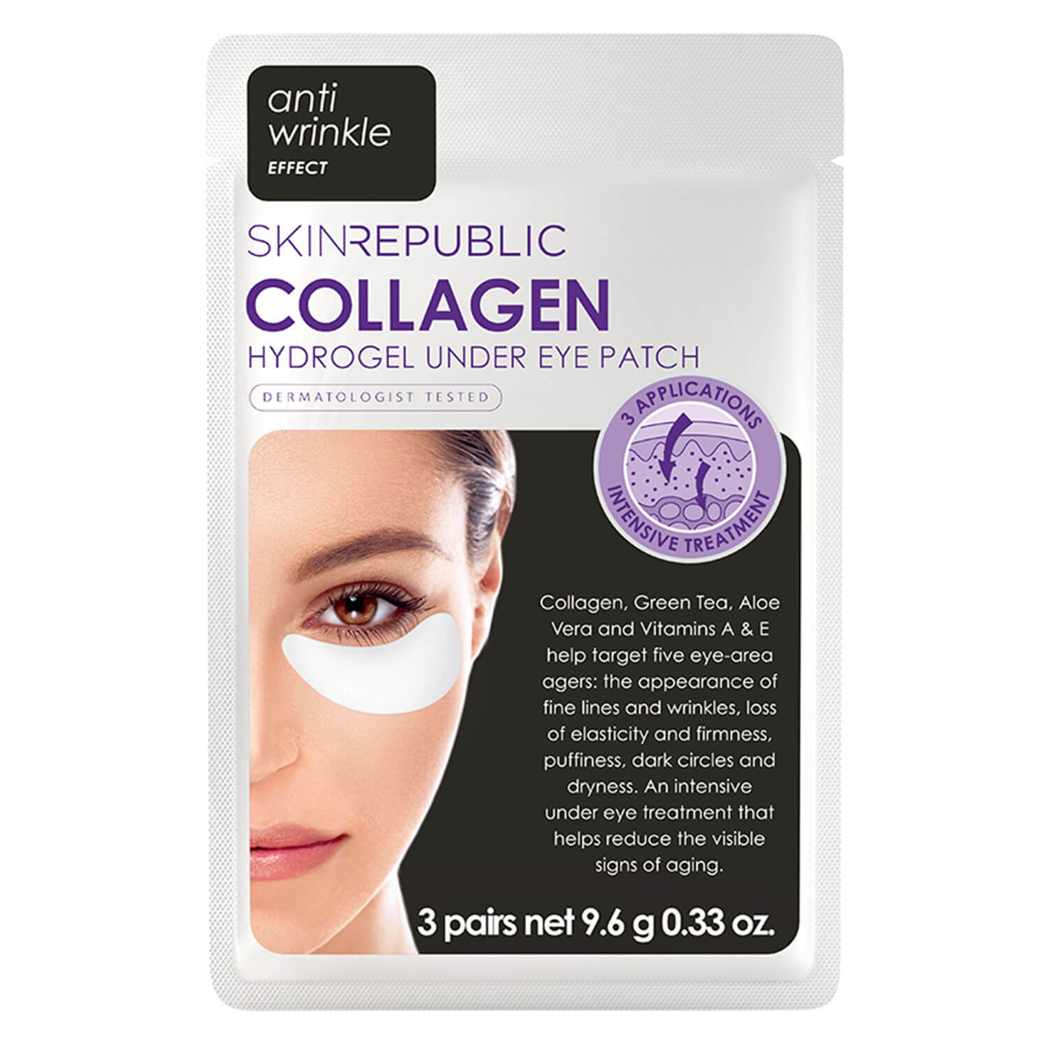 Skin Republic – Collagen Hydrogel Under Eye Patch 3x