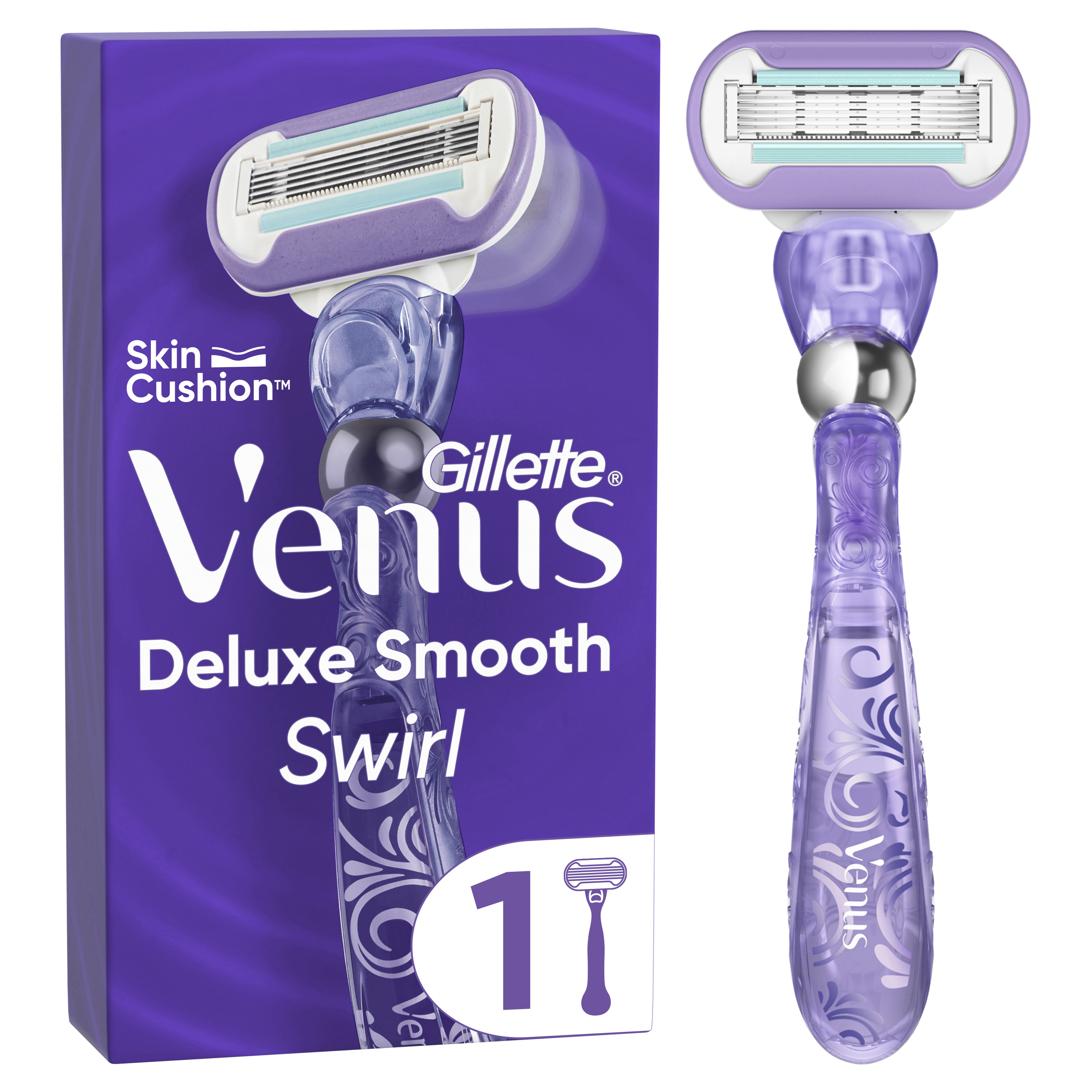Gillette Venus Gillette – Venus Deluxe Smooth Swirl Rasierapparat Mit 1 Klinge 1stk