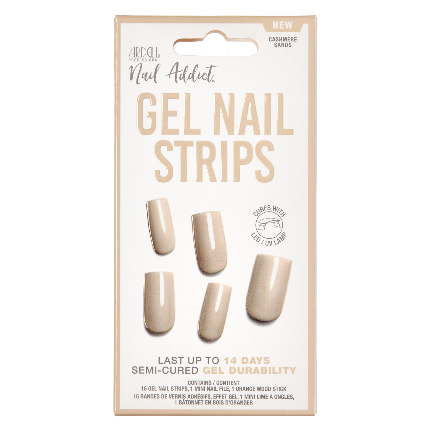 Ardell Nail Addict - Gel Nail Strips Cashmere Sands 1x