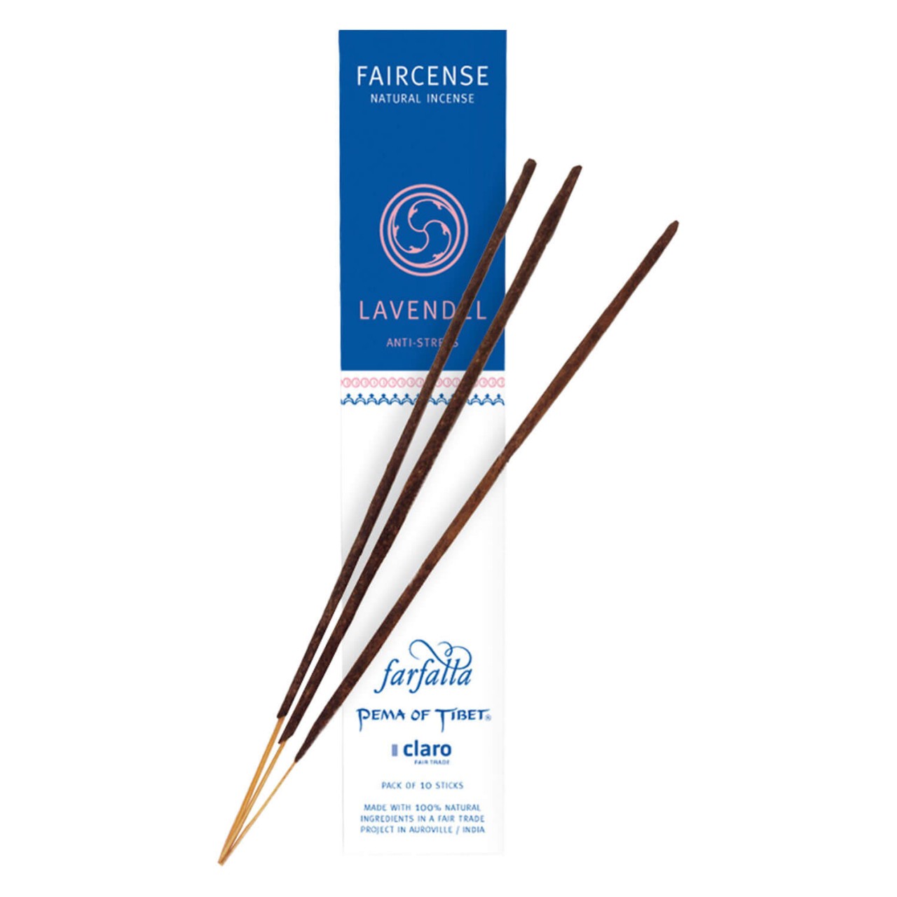 Farfalla Räucherstäbchen - Lavendel/Anti-Stress - Faircense Räucherstäbchen