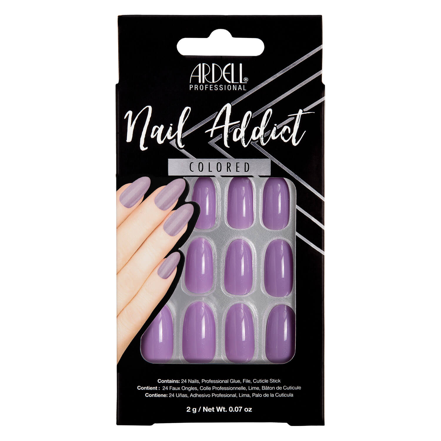 Ardell Nail Addict – Nail Addict Lovely Lavender 24x