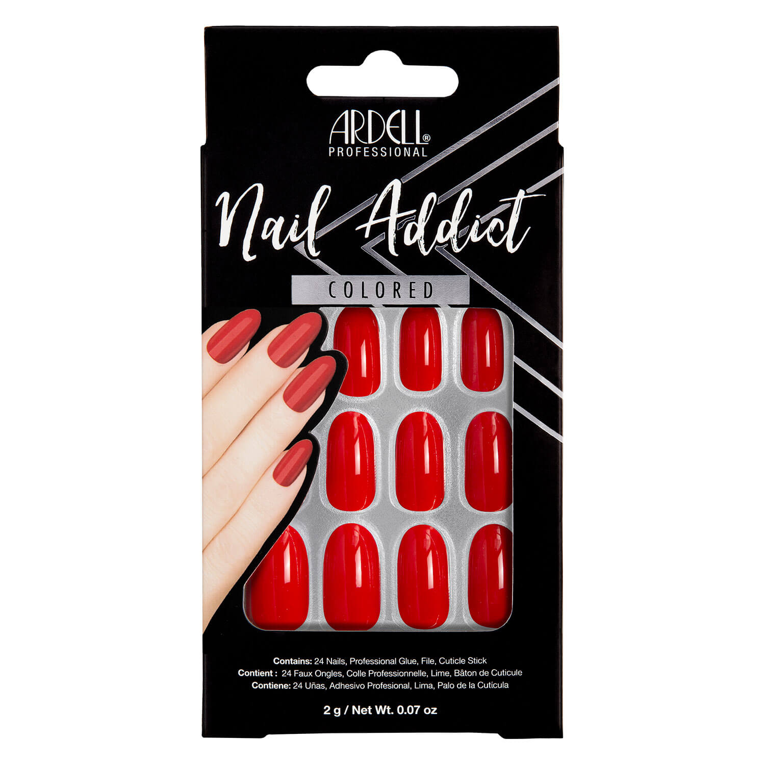 Ardell Nail Addict – Nail Addict Cherry Red 24x