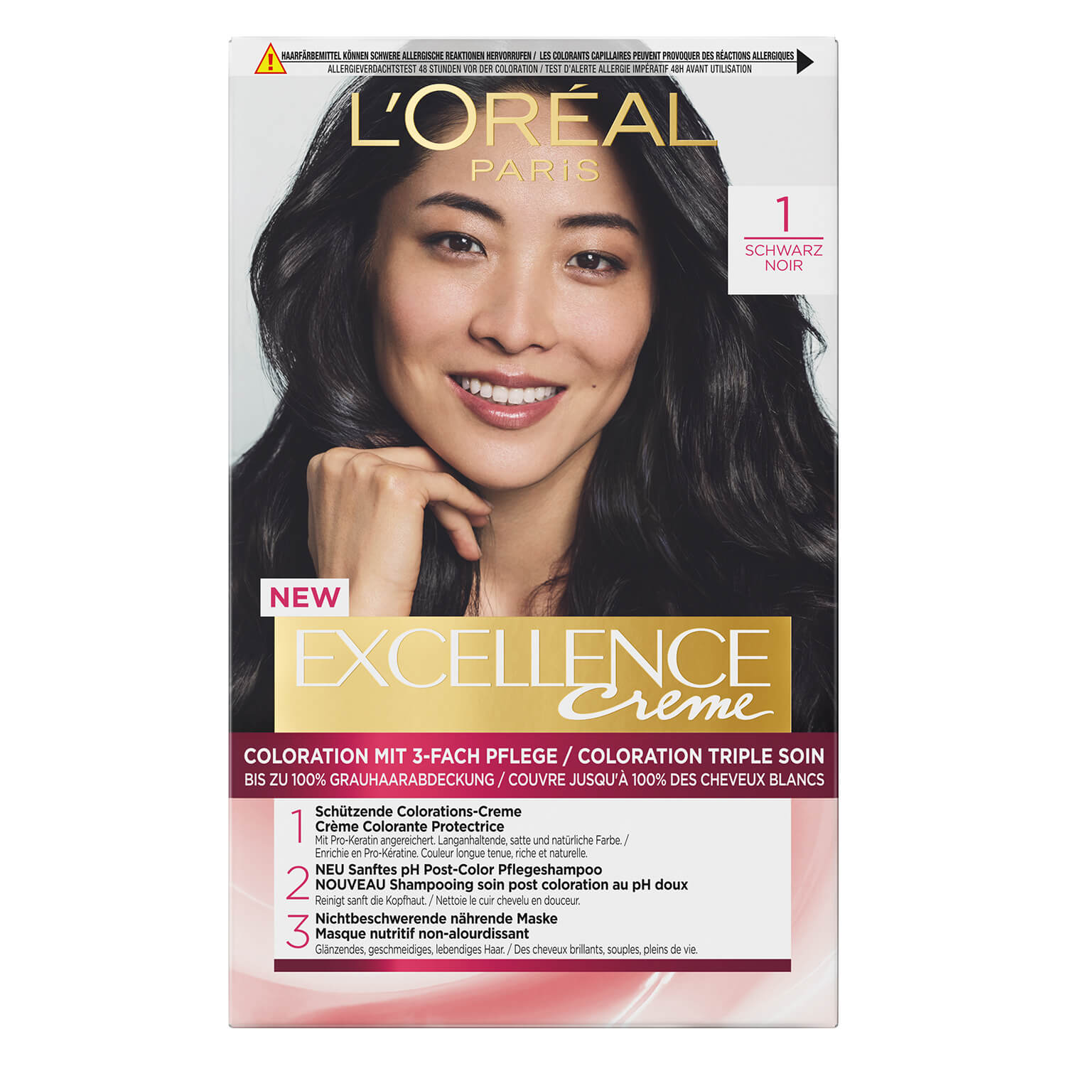 L’oréal Paris Loréal Excellence Color – Creme 1 Schwarz 1x