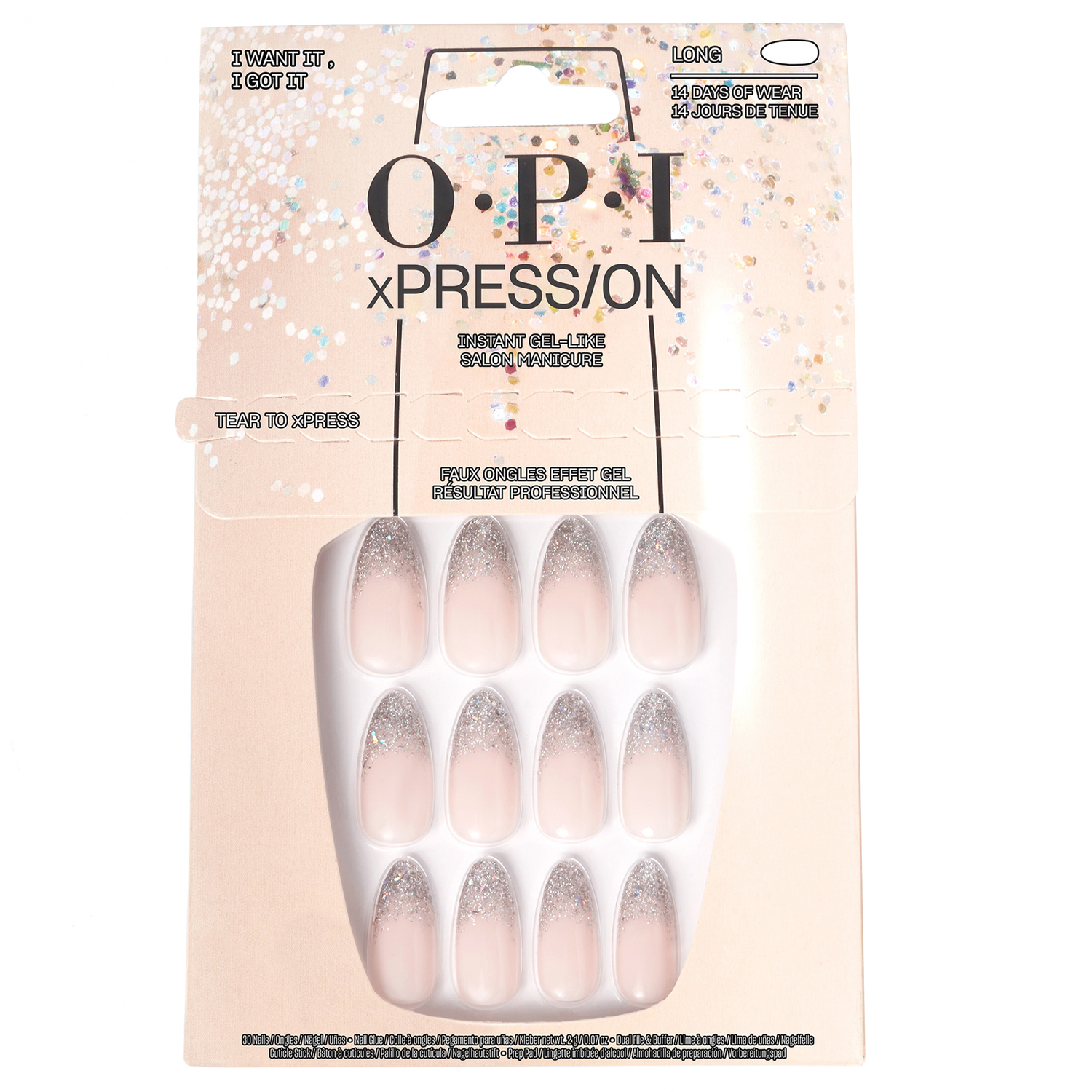 Opi Xpress/On – I Want It, I Got It Press-On Nails 1x