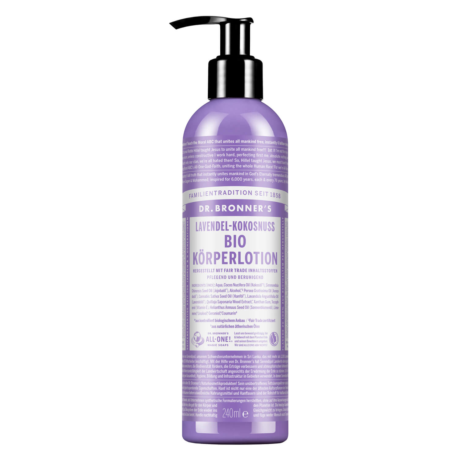 Dr. Bronner's - Body Lotion Lavender Coconut 240ml