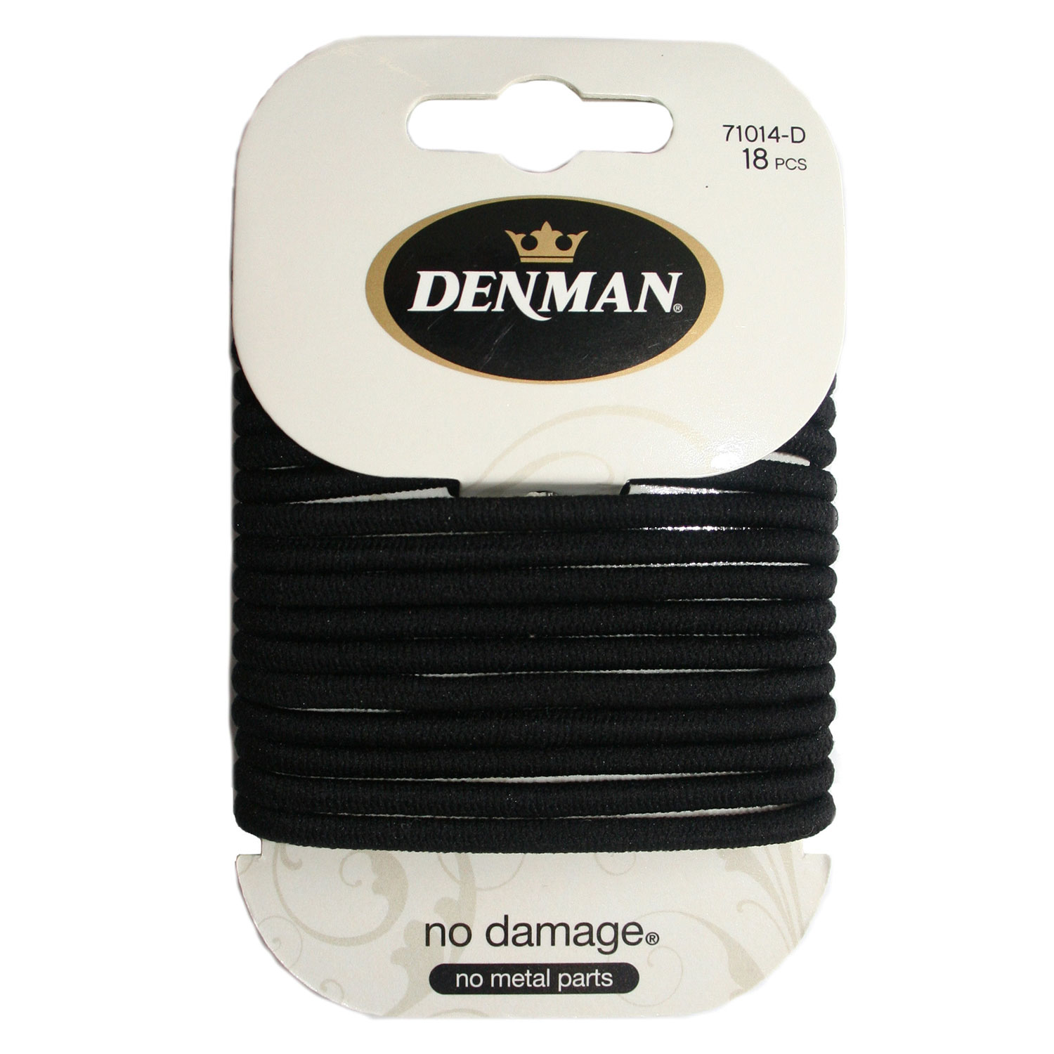 Denman – No Damage Elastics Black 4mm