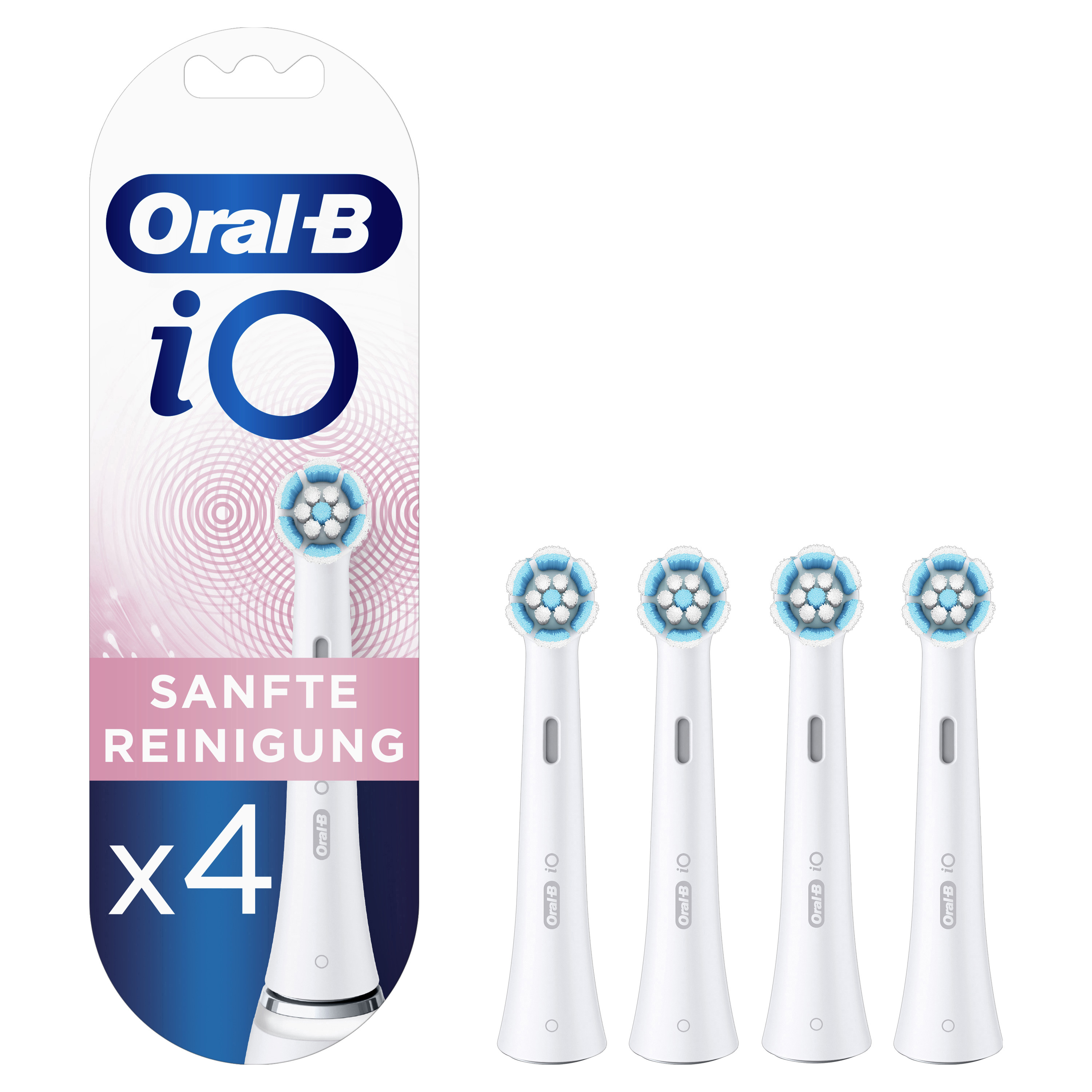 Oral B – Aufsteckbürsten Io Sanfte Reinigung 4er 4stk