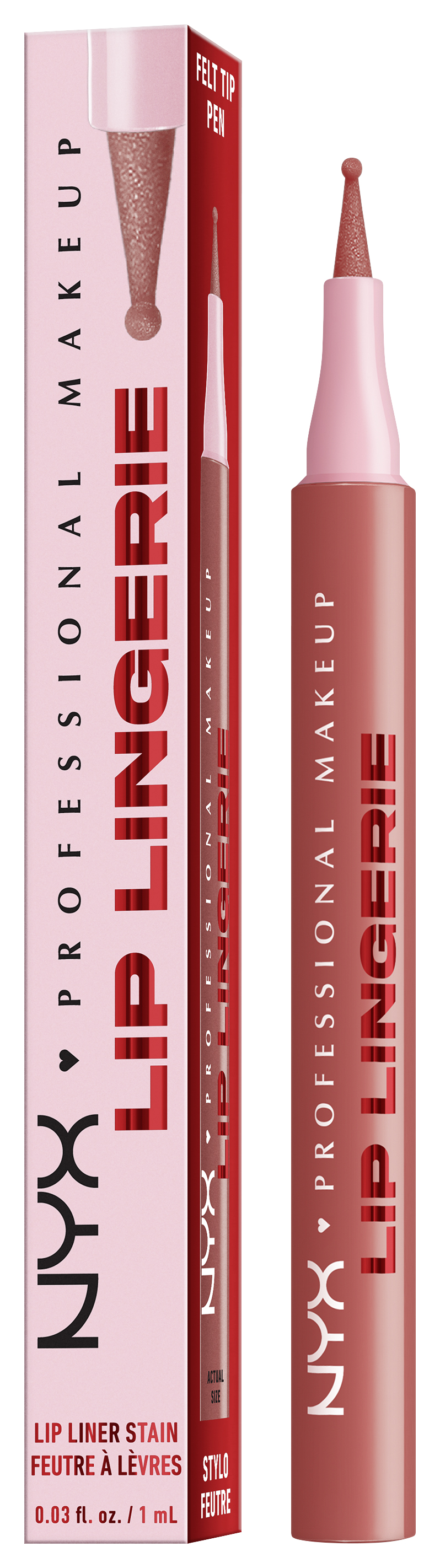 Nyx Professional Makeup Lip Lingerie - Lip Lingerie Lip Liner Stain Seamless All Day Stain Waterproof Send Nudes 1ml