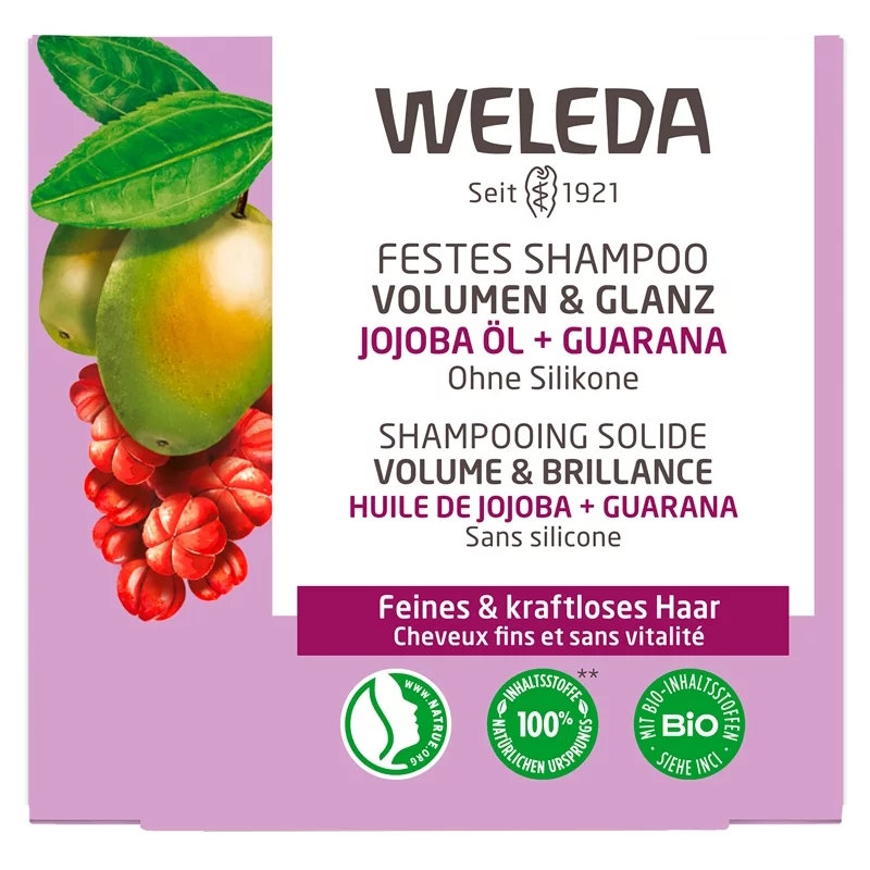 Weleda – Festes Shampoo Volumen & Glanz 50g