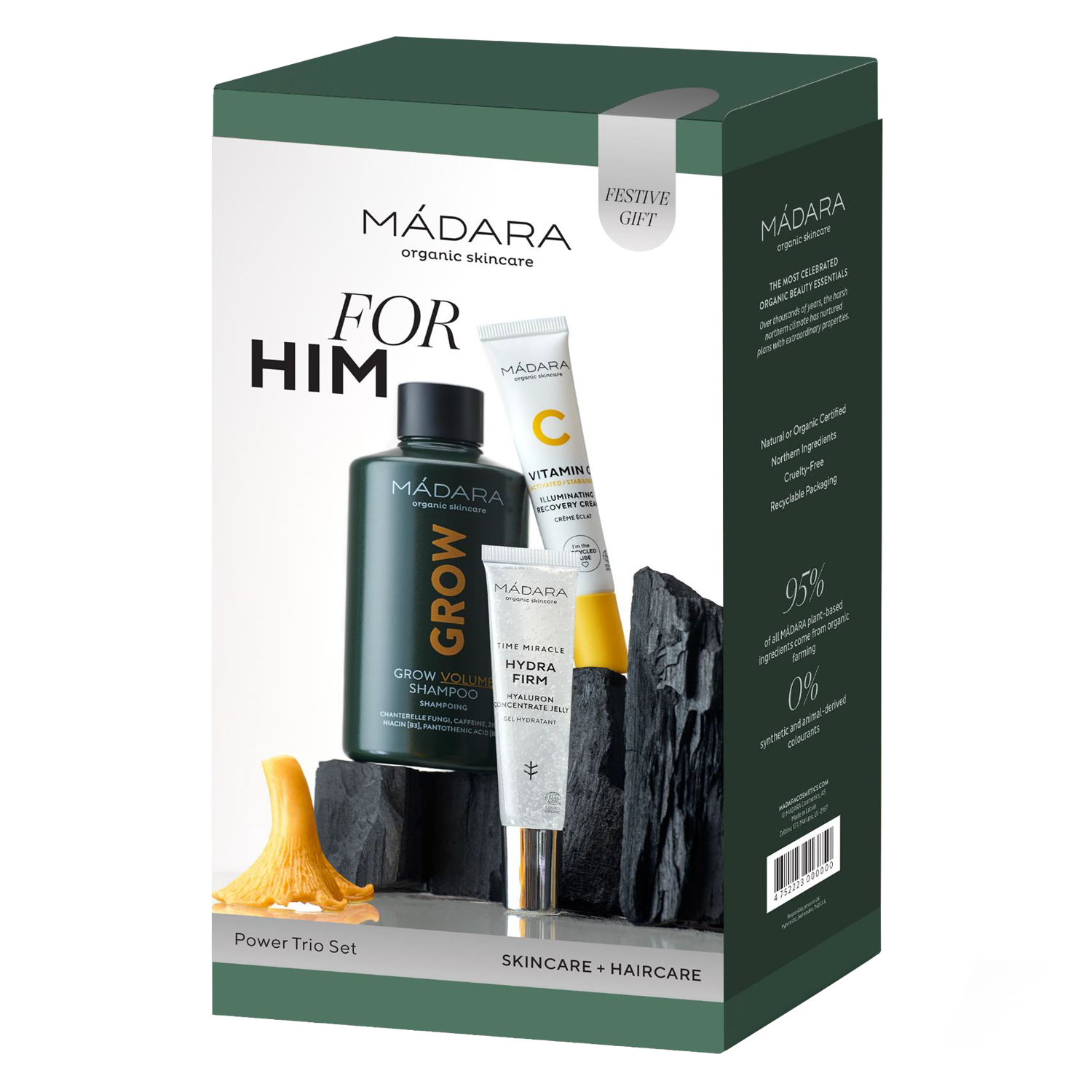 Mádara Hair Care – For Him Power Trio Set