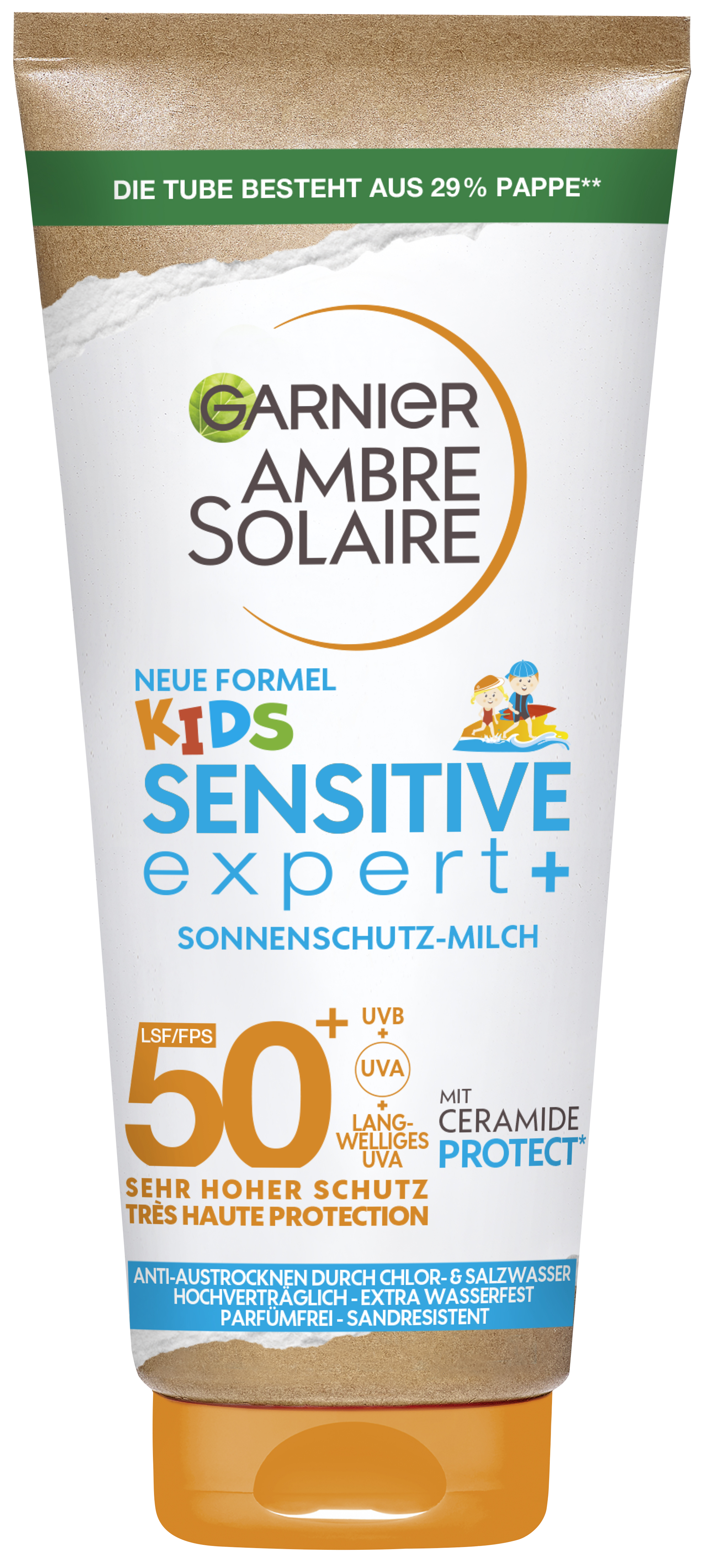 Garnier Ambre Solaire - Ambre Solaire Kids Sensitive Expert+ Sonnenschutz-Milch Lsf 50+ 175ml