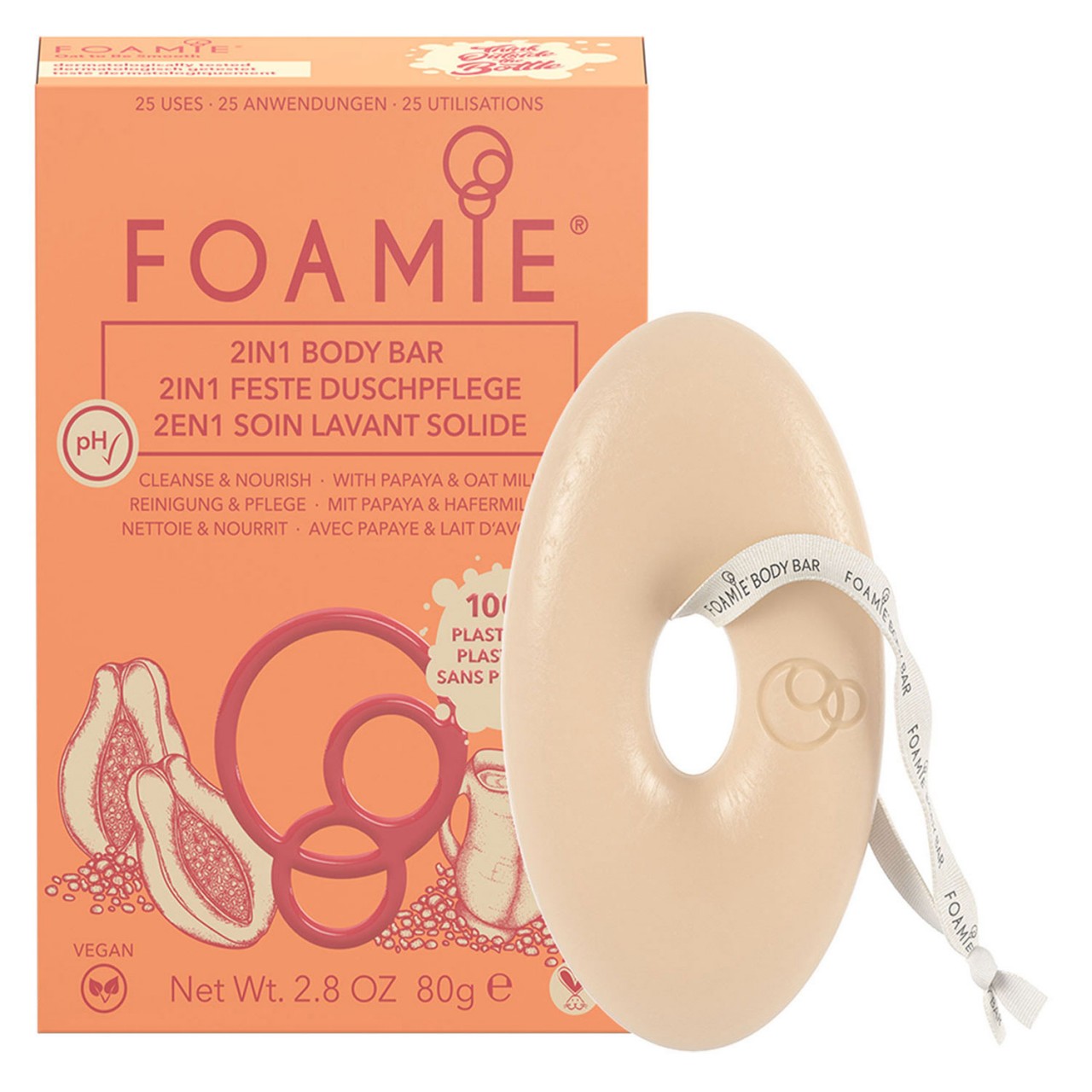 Foamie - Oat Milk & Papaya Body Bar