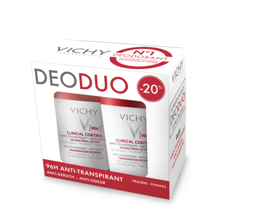 Vichy Deo – Deo Clin Cont Roll On 96h Duo 2x50ml
