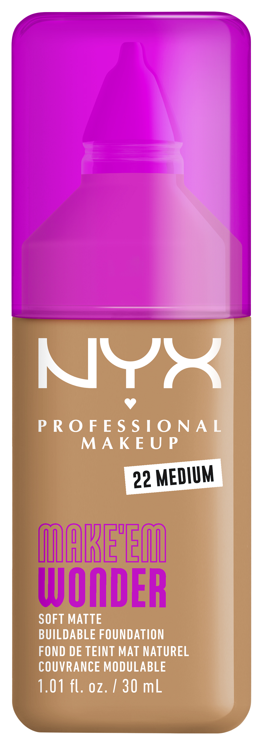Nyx Professional Makeup Make 'em Wonder - Foundation 22 Medium 30ml