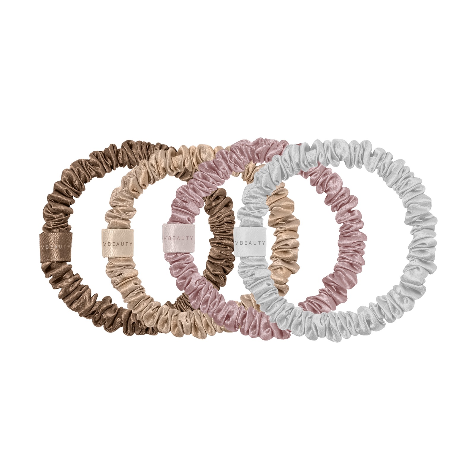 Vbeauty Tools - Seiden Scrunchie Skinny-Set Harmony 4x