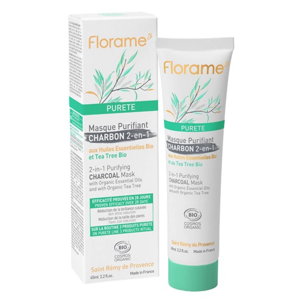 Image of Florame - Purete 2-in-1 Purifying Charcoal Mask