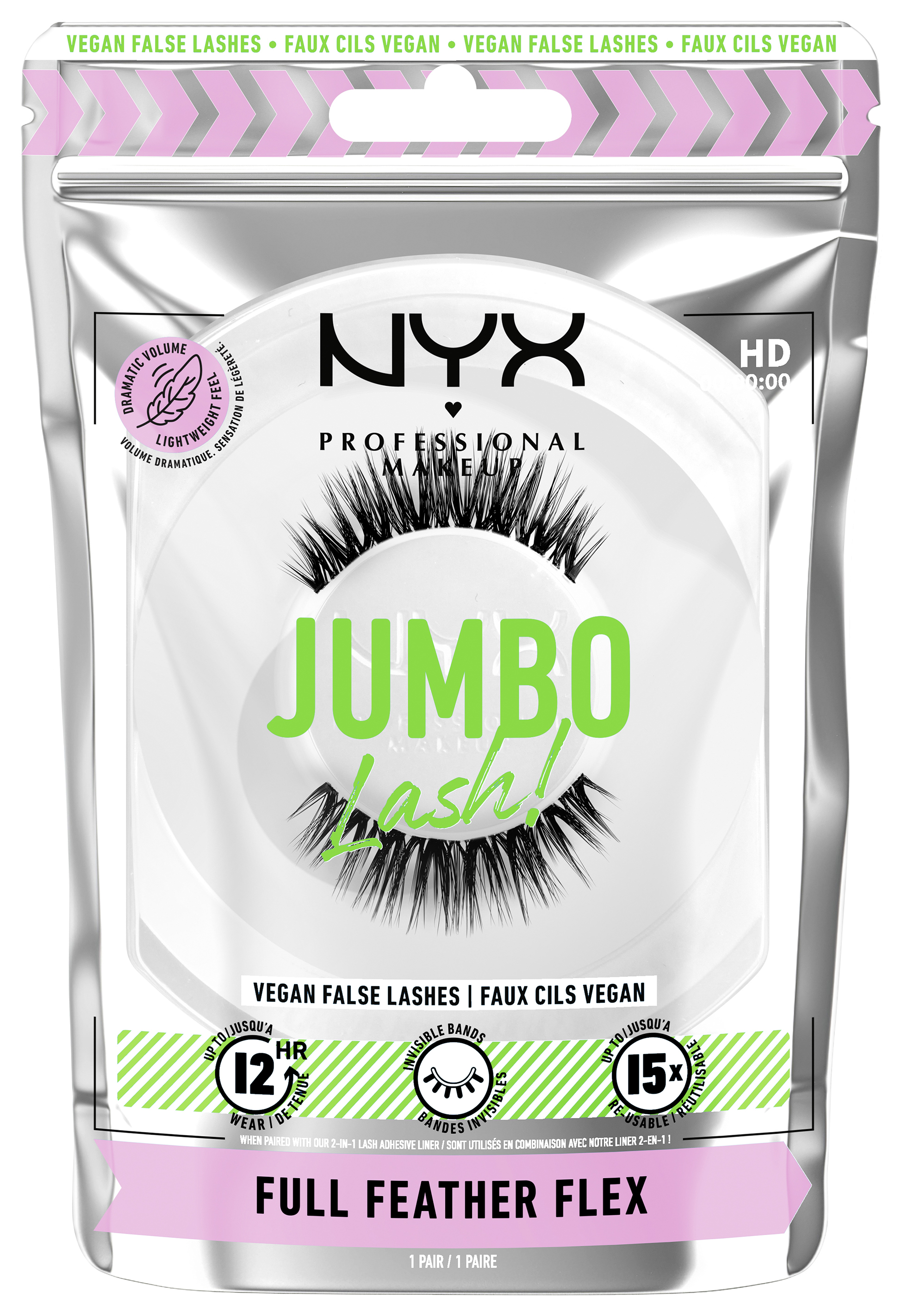 Nyx Professional Makeup Jumbo Lash! – Künstliche Wimpern 7 Full Feather Flex 1x
