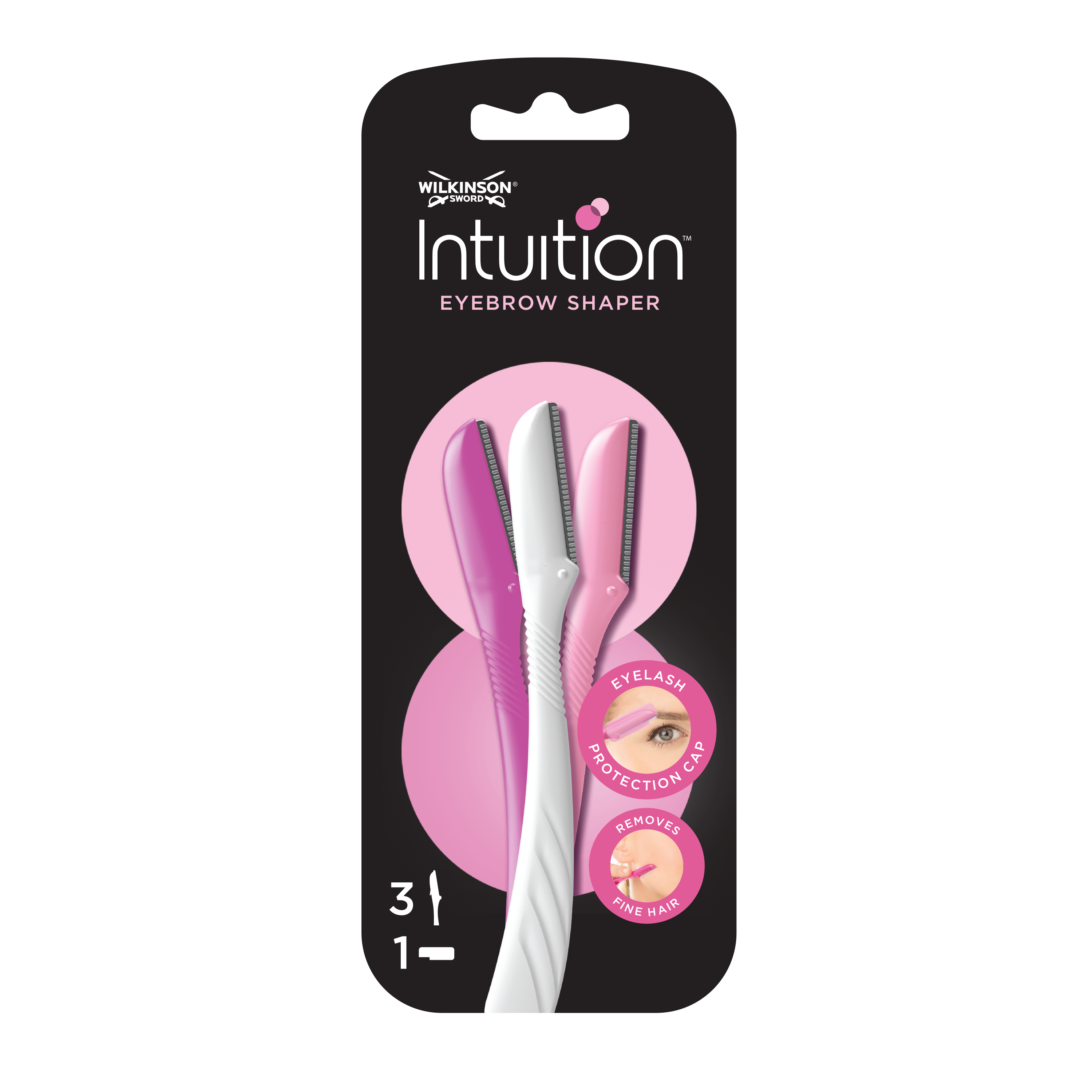 Wilkinson Intuition - Perfect Finish Eyebrow Shaper 3x