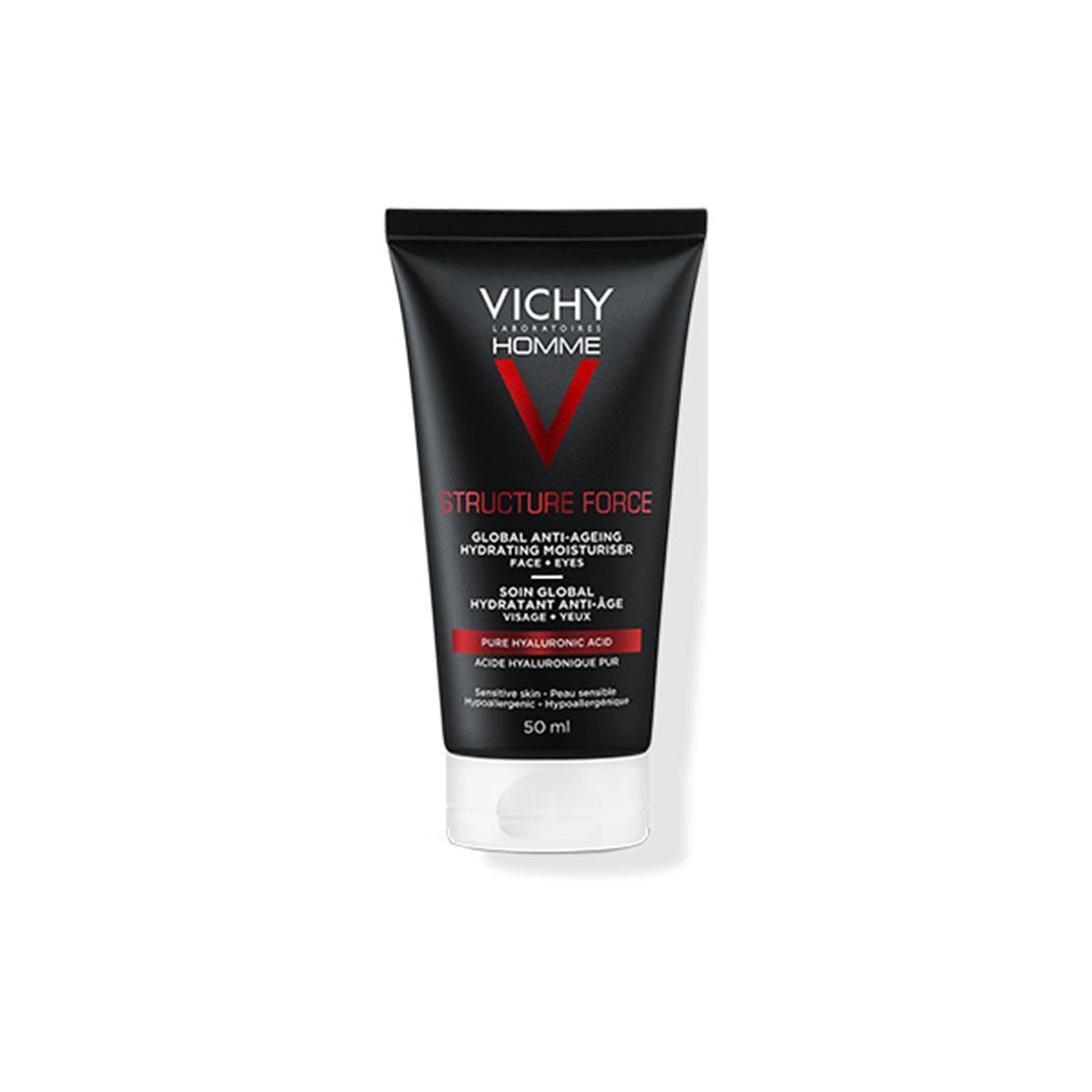 Vichy Homme – Structure Force – Komplette Anti-Aging Pflege Für Gesicht & Augenkonturen 50ml