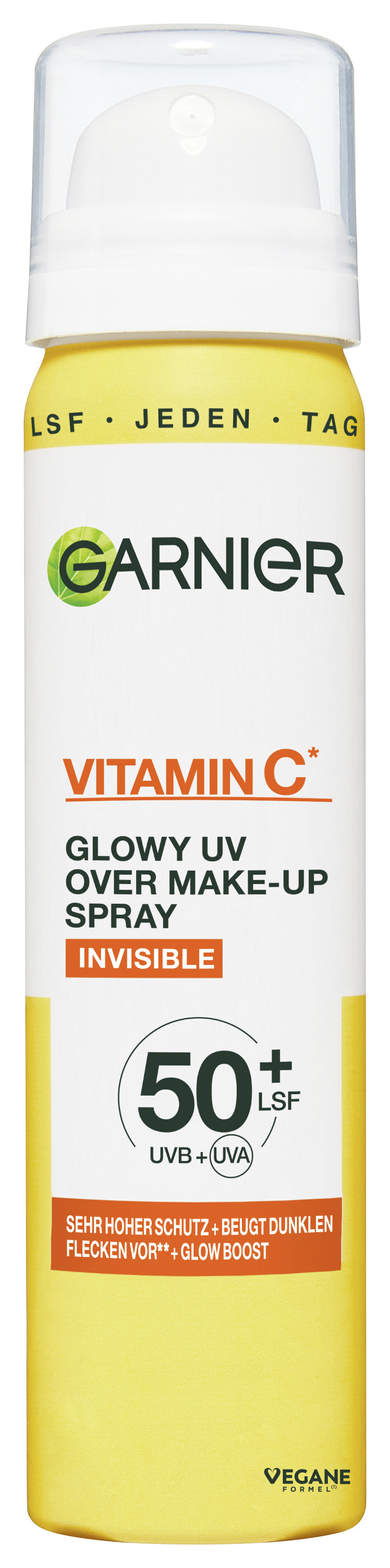 Garnier Skinactive Face - Vitamin C* Glowy Uv Over Make-Up Spray Lsf 50+ 75ml