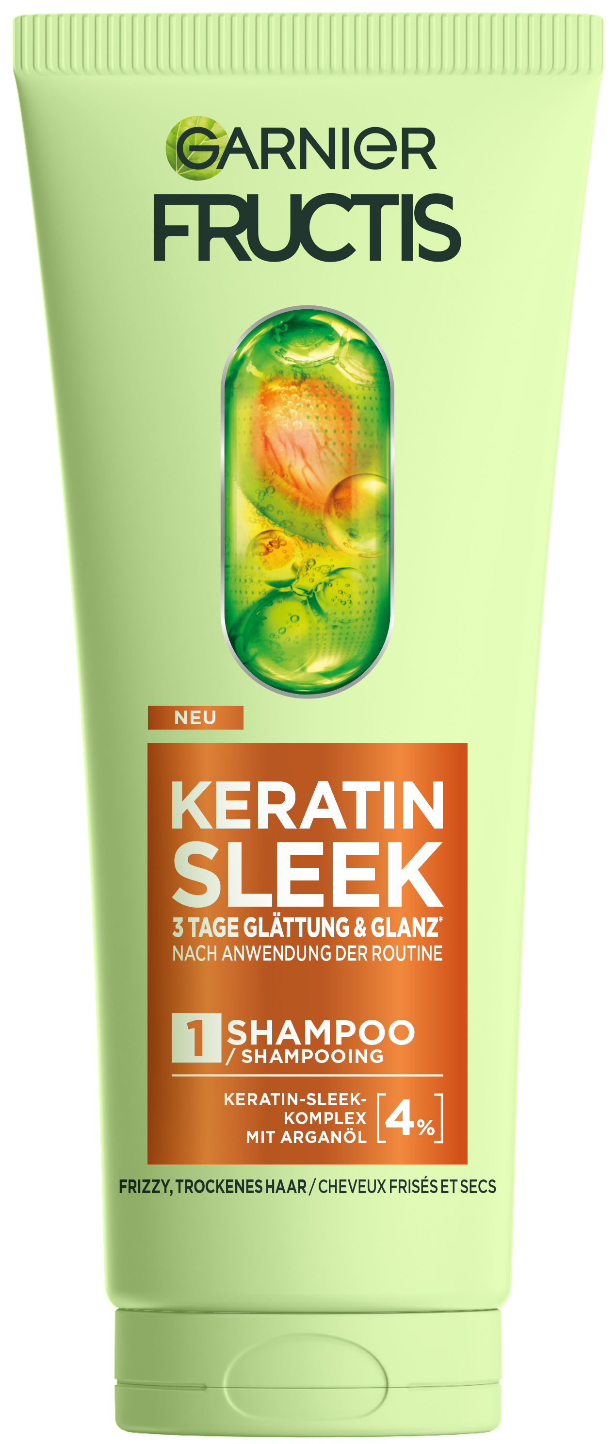 Garnier Fructis Sleek - Keratin Sleek Shampoo 200ml