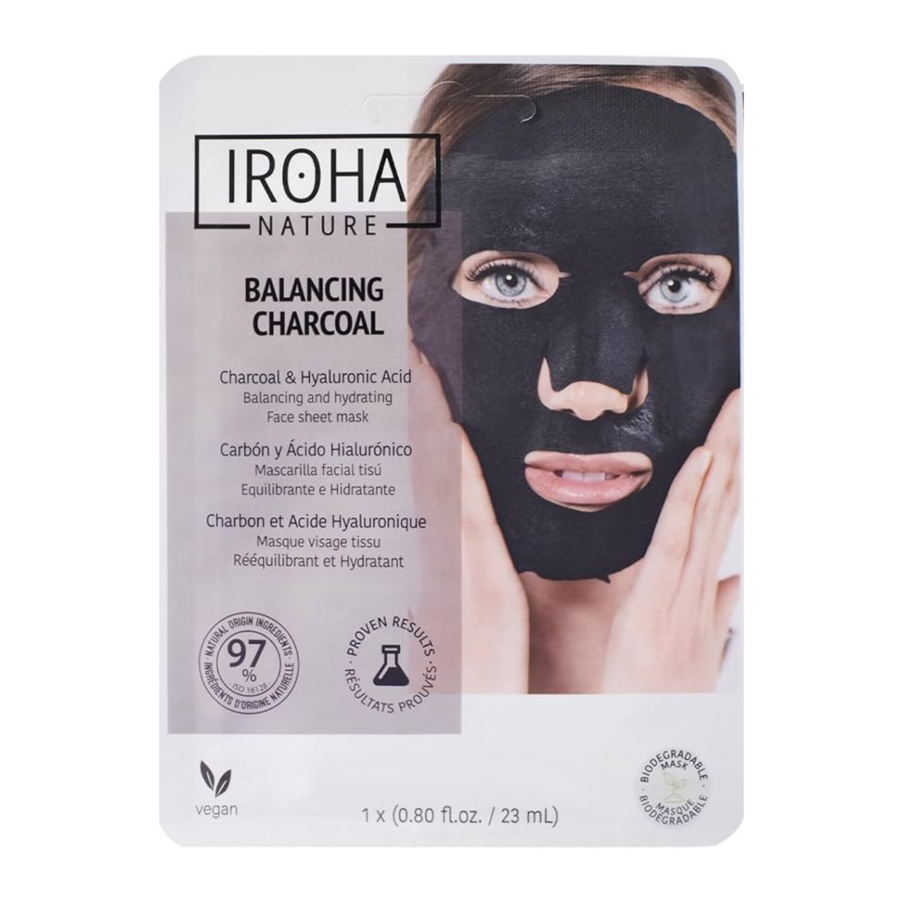 Iroha Nature - Balancing Charcoal Face Sheet Mask